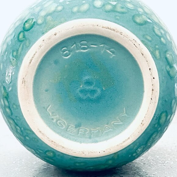 Scheurich W Germany Ceramic Vase Inflamed Symbolized Mark Numbers - Picture 7 of 7